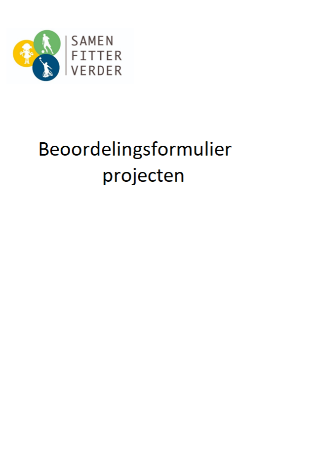 Beoordelingsformulier projecten